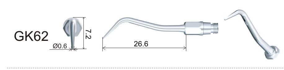 5stk woodpecker ZEG Spitze GK60/ GK61/ GK62, KaVo* Sonicflex 2008 kompatibel ,CE/FDA