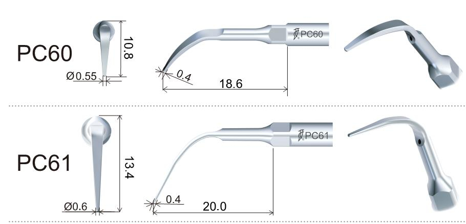 5stk woodpecker ZEG Spitze PC60/ PC61/ PC62, KaVo* Piezo LED kompatibel ,CE/FDA