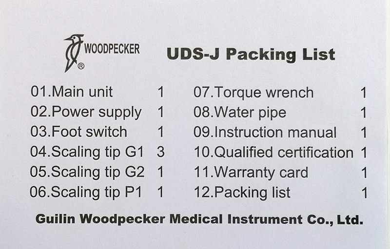 WOODPECKER Ultraschall Scaler UDS-J , *CE/*TÜV