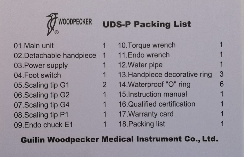 woodpecker original Dental Ultraschall-Scaler UDS-P ,ultrasonic scaler,CE/FDA