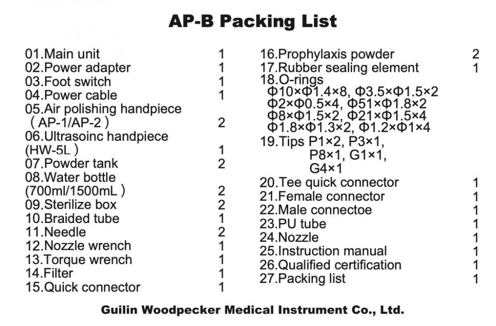(Angebote!)Woodpecker Dental Scaler und Air Polisher AP-B, innovatives Design, schnelleres und bequemeres Scaling.CE/FDA