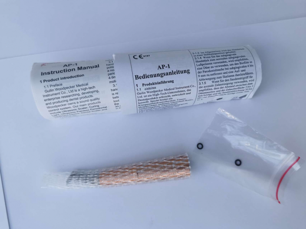 woodpecker Original Luftpolierer Supragingival Handstück AP-1 für Maschine AP-A, AP-B, supragingival,CE/FDA