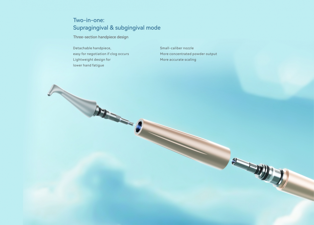 woodpecker Original Luftpolierer subgingival Handstück AP-2 für Maschine AP-A, AP-B, CE/FDA