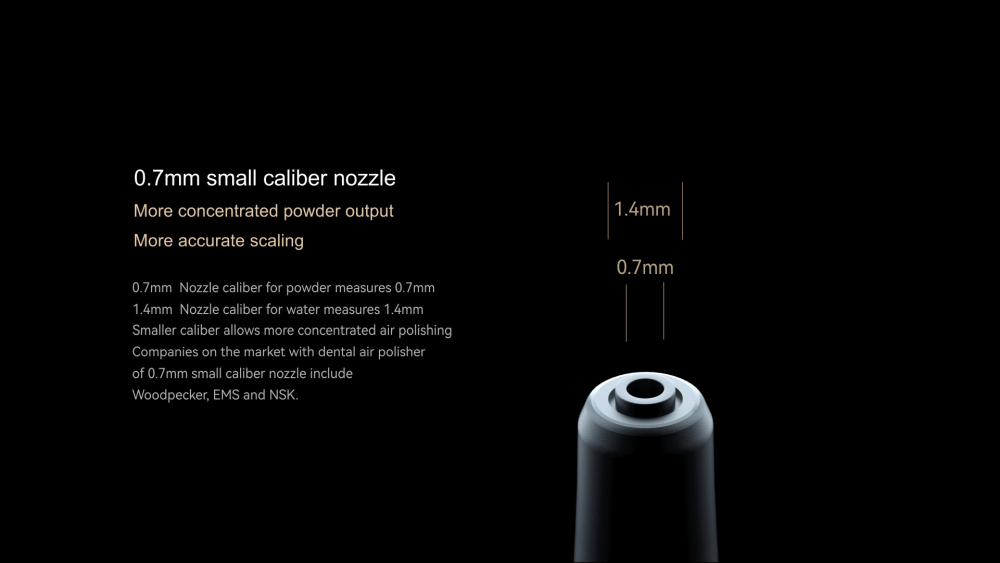 Woodpecker Dental Air Polisher AP-H, komfortabel, leicht, nur Supragingivaler Modus,*KAVO/*SIRONA/*NSK kompatibel,CE/FDA