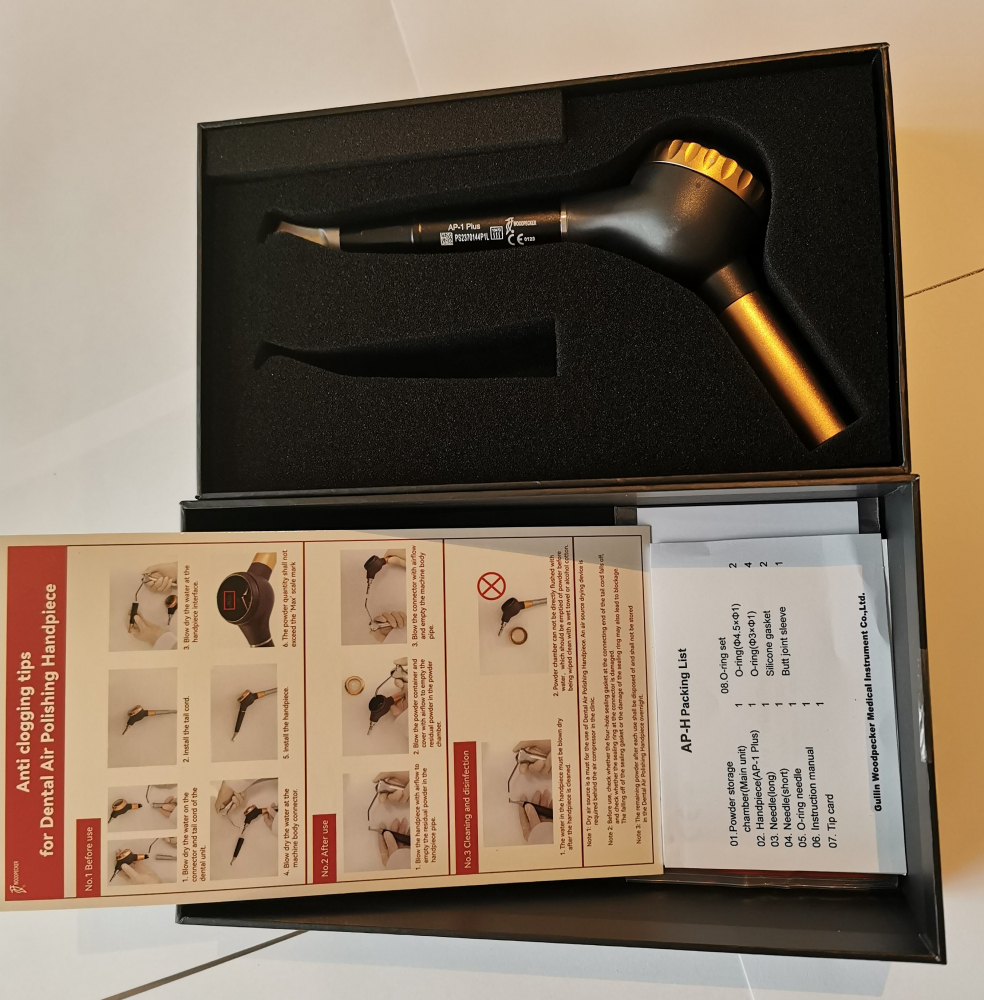 Woodpecker Dental Air Polisher AP-H, komfortabel, leicht, nur Supragingivaler Modus,*KAVO/*SIRONA/*NSK kompatibel,CE/FDA