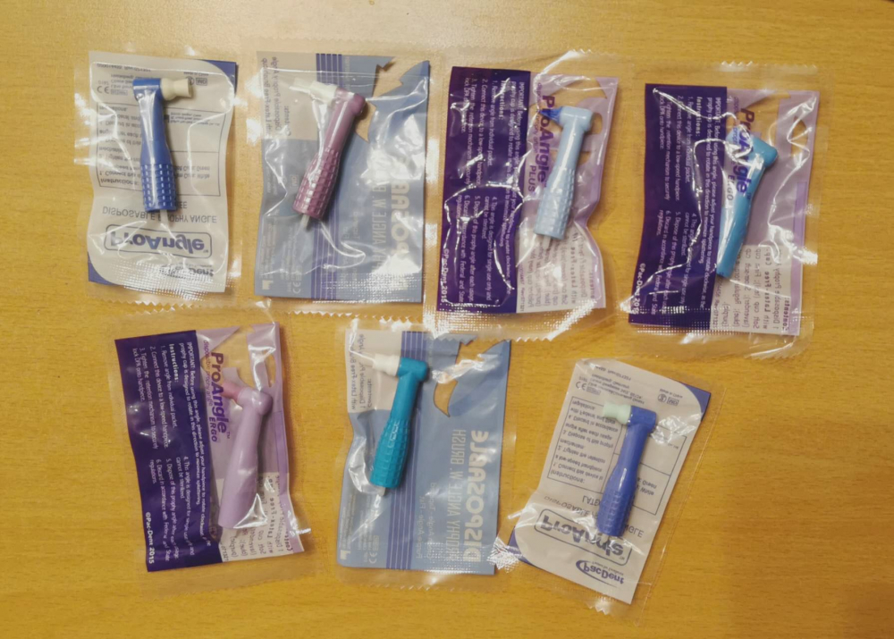 Woodpecker Polierbürste für K-Po,Gemischter 7er-Pack,Einweg-Prophylaxewinkel,mit *Pacdent kompatibel,CE