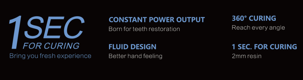 woodpecker O-LIGHT MAX, Fokussiertere Lichtleistung!Wide spectrum+high light intensity 2500mw/cm2,1s curing,CE/FDA