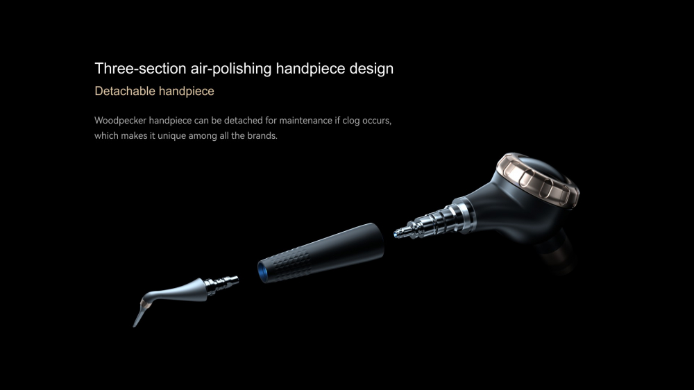 Woodpecker Dental Air Polisher AP-H PLUS, Supragingivaler und subgingivaler Modus,*KAVO/*SIRONA/*NSK kompatibel,CE/FDA