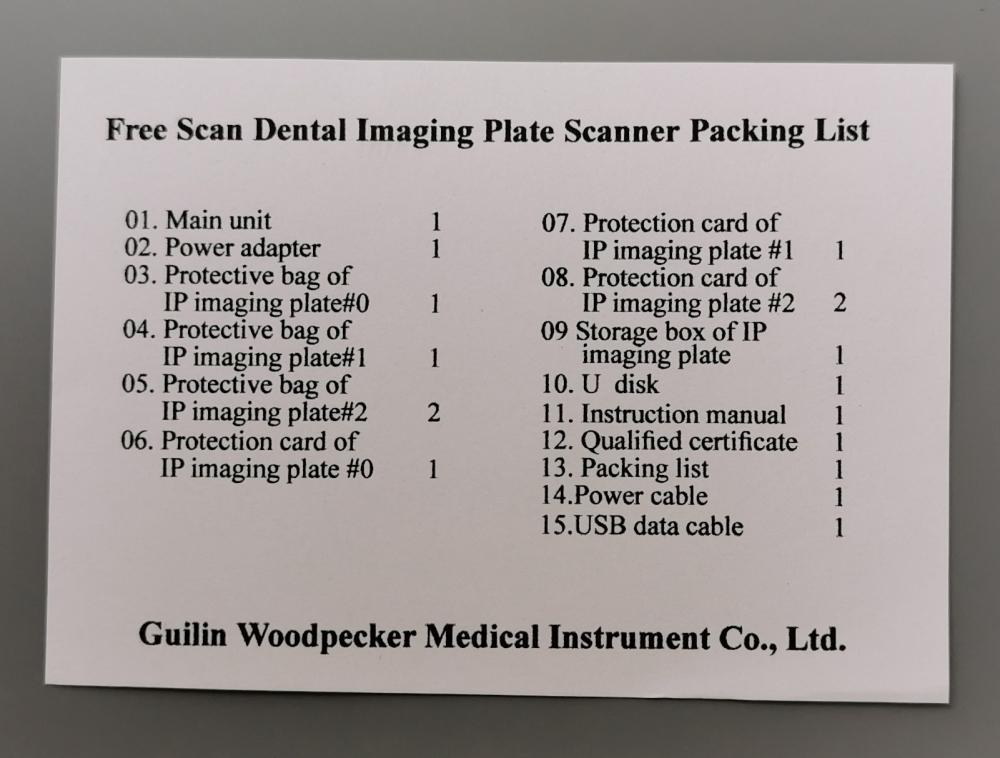 WOODPECKER FREE SCAN,Plaque-Scanner der 2. Generation