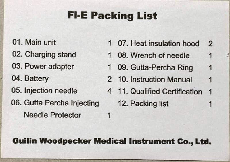 Woodpecker Guttapercha-Obturationsgerät Fi-E+FI-P,CE/FDA