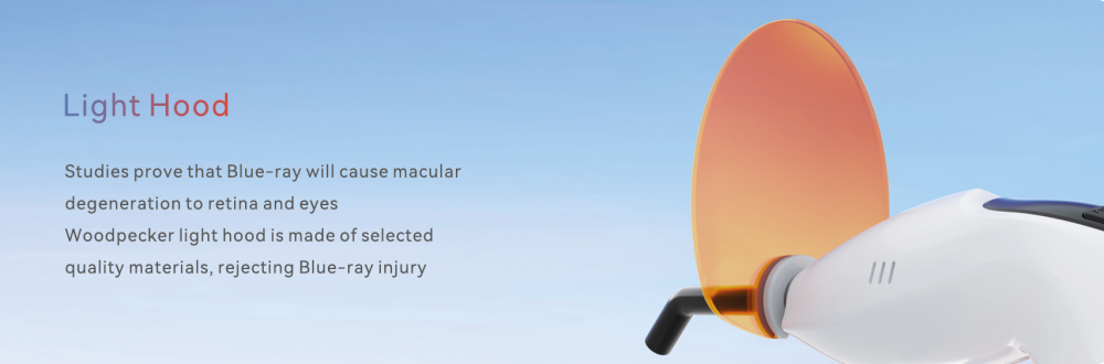 Neu!woodpecker lichthärtungslampe LED F PRO, 380–515 nm, 3000 mW/cm², 1 s Aushärtung, 6 Modi, Built-in Licht Messer,CE/FDA