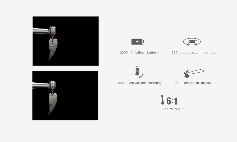 Ai-Motor(in Weiß), der 1st bürstenlose Endomotor von Woodpecker ,CE/FDA