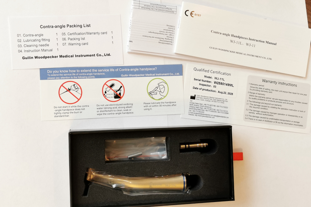 WOODPECKER Rotor für HP22 Turbinenhandstück, deutsches Lager, CE/FDA