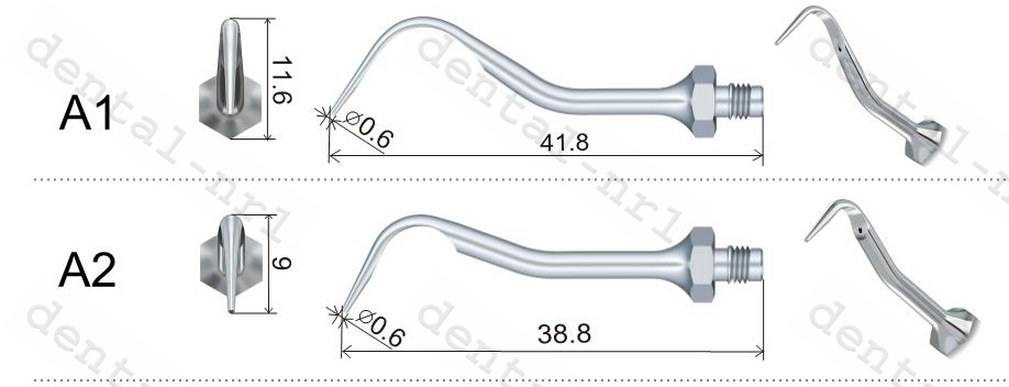 woodpecker Scaler Spitze Tipp A2, original scaling tip fit AMDENT CE/FDA