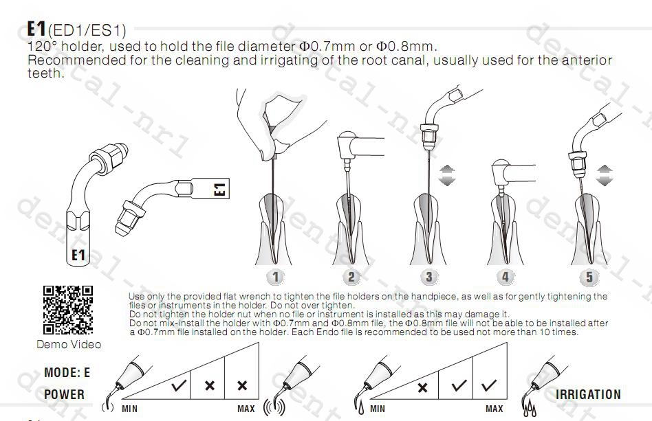1Stk Woodpecker Endo Behandlung Tip E1,E2 ,E3,E4, .. Serie, EMS* kompatibel,CE/FDA