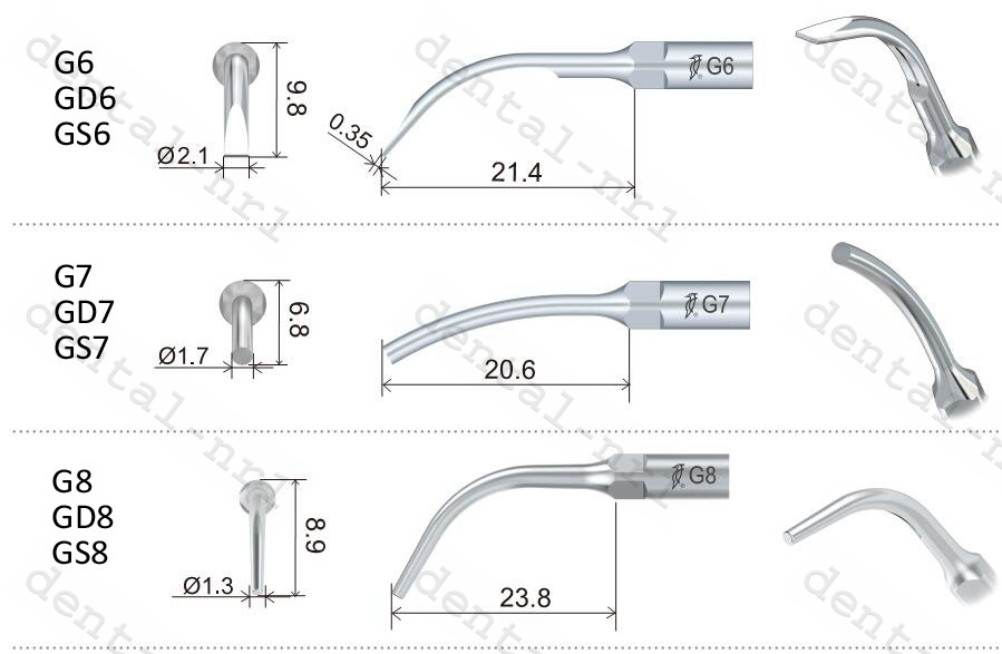 1Stk Spitze Tip G1/G2/G3/G4/G5/G6/G7/G8/G9/G10/G21/G31/G32,supragingival Scaling *EMS *Woodpecker kompatible, CE/FDA