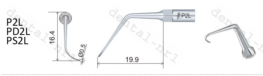 woodpecker original ZEG-Tip Periodontics P2R+P2L für EMS/WOODPECKE Scaler,CE/FDA