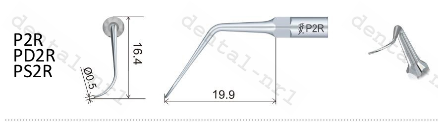 woodpecker original ZEG-Tip Periodontics P2R+P2L für EMS/WOODPECKE Scaler,CE/FDA