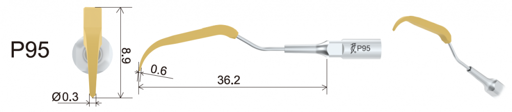 1stk woodpecker Tip P90/ P95/ P59, spezifisches Design für Parodontalbehandlungsgerät,EMS kompatibel CE/FDA