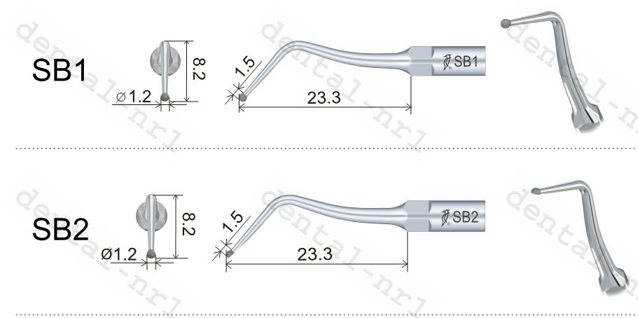 5Stk/woodpecker Kavitätenpräparation Spitze SB1 SB2 SB3 SBL SBR für ems/woodpecker, CE