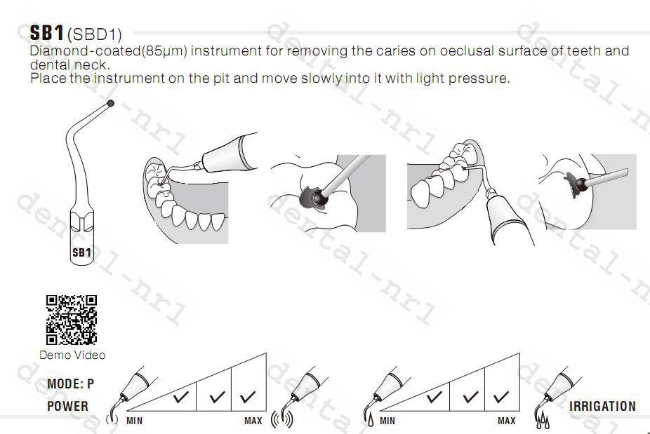 5Stk/woodpecker Kavitätenpräparation Spitze SB1 SB2 SB3 SBL SBR für ems/woodpecker, CE