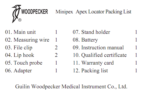 (Promotion!)WOODPECKER Minipex ,Wurzelkana Apex Locato,original,small,powerful,CE