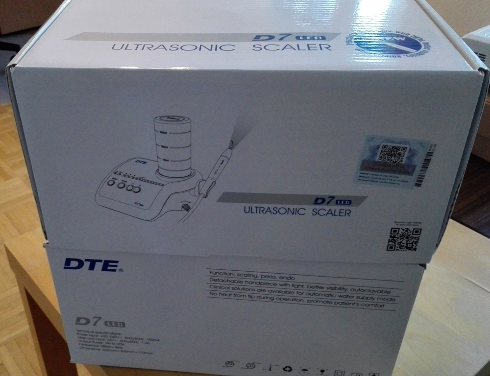 woodpecker original Ultraschall-Scaler DTE-D7 LED,mit Licht und Flasche,CE/FDA