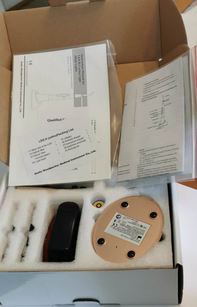 woodpecker LED H orth,Fast Ortho,extra Lichtleiter,high Light 1800mW!CE/FDA