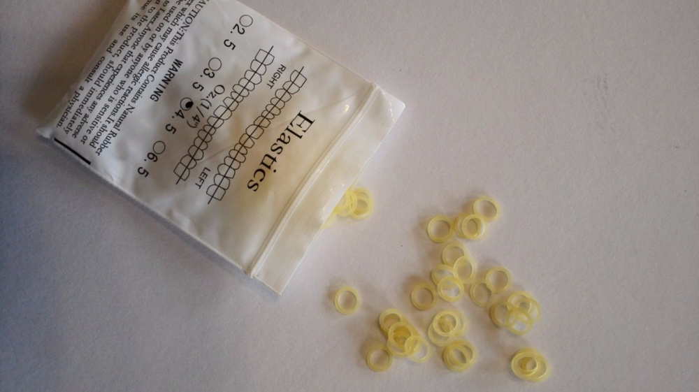 2 PACK 6.5OZ Dental kieferorthopädischer Latex Elastiken latex elastics ,1/8 , 3/16 ,1/4,5/16,3/8nach Wahl,CE/FDA