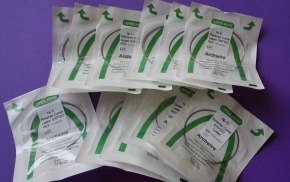 2pack Dental Niti Rückwärtskur Rechteck Bögen,Rechteck U/L,CE/FDA(Wählen Sie die Größen)