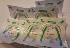 2pack Dental Niti Rückwärtskur Rechteck Bögen,Rechteck U/L,CE/FDA(Wählen Sie die Größen)