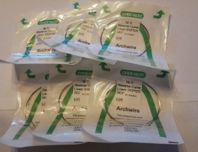 2pack Dental Niti Rückwärtskur Rechteck Bögen,Rechteck U/L,CE/FDA(Wählen Sie die Größen)