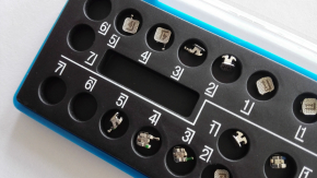 Dental hoche Qualität Metall Mini 80 Mesh-Basis Brackets,mit Haken345,CE/FDA