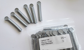 1040 stk Dental Elastische Ligaturen /orthodontic Ligature ties,silver gray,CE/FDA