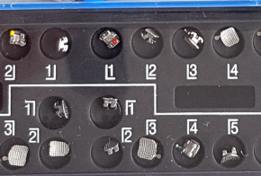 Dental MIM-Technologie Metall Brackets,U/L 5-5 mit Haken 345, CE/FDA