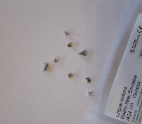 10Stk Dental elliptische verklebbar Lingualknöpfchen,lingual buttons,elliptic base CE/FDA