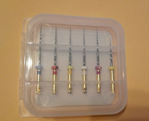 6stk Niti dental rotary file Wurzelkanal Feilen,Wurzelkanalbohrer,sortierte SX-F3,Maschinengebrauch, Länge 25mmCE