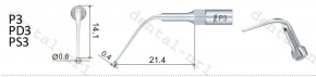 1stk WOODPECKER ZEG Spitze P1,P2L,P2R, P3,P3L,P3R,P3D,P4,Parodontologie Tip*EMS kompatibel CE/TÜV/FDA
