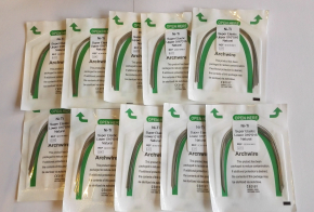 20stk Niti Rechteck Archwire Bögen,Super Elastic - Natural Form,U/L,CE/FDA(Wählen Sie die Größen)