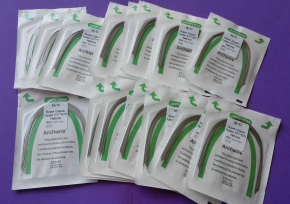 20stk Niti Rechteck Archwire Bögen,Super Elastic - Natural Form,U/L,CE/FDA(Wählen Sie die Größen)