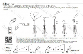 5Stk dental Spitze Tip E1,E2,E3,E3D,ENDO-Behandlung fit EMS/woodpecker scalers,CE/FDA