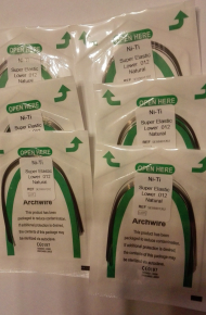 20stk Niti runde super elastische Bögen - Super Elastic-runde-Naturform U/L,CE/FDA(Wählen Sie die Größen)