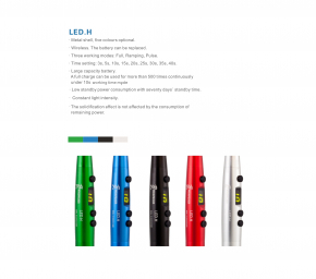 Woodpecker Polymerisationslampe LED H, Standardversion, 1.000 - 1.200 mw/cm²,CE/FDA