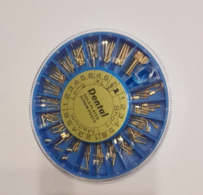 Dental golden Schraubenpfosten ,golden Screw Post,,sotiert, 120stk/pack,CE