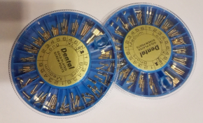 Dental golden Schraubenpfosten ,golden Screw Post,,sotiert, 120stk/pack,CE