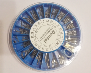 Dental golden Edelstahl-Schraubpfosten ,stainless steel Screw Post,,sotiert, 120stk/pack,CE