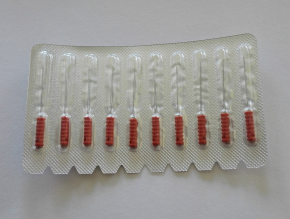2 Pack Dental Edelstahl Stacheldraht, Nerven Broschen,0#-6#,Einzelgröße und sortiert Größen,21mm,10stk/pack,CE