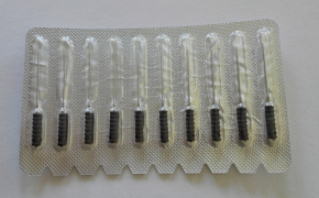 2 Pack Dental Edelstahl Stacheldraht, Nerven Broschen,0#-6#,Einzelgröße und sortiert Größen,21mm,10stk/pack,CE