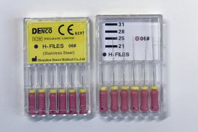 stainless steel H Files, L=21mm, 8#-40# Edelstahl Wurzelkanal 2 Pack ,CE