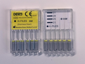stainless steel H Files, L=21mm, 8#-40# Edelstahl Wurzelkanal 2 Pack ,CE